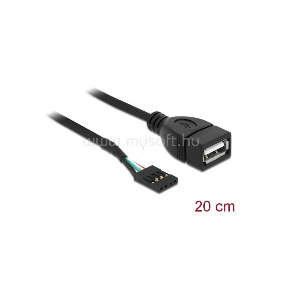 DELOCK kábel USB pin header female > USB 2.0 Type-A female 20cm