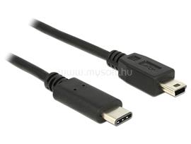 DELOCK Kábel USB Type-C  2.0 dugó > USB 2.0 Mini-B típusú dugó 0,5 m (fekete) DL83335 small