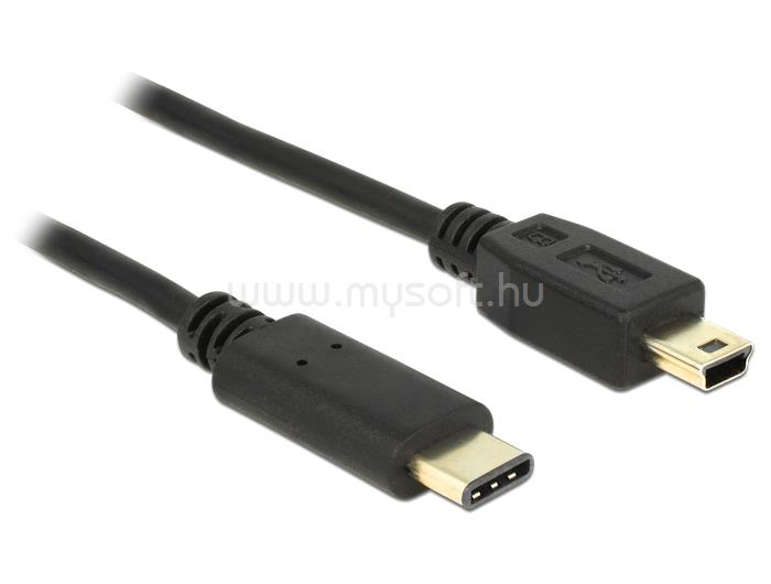 DELOCK Kábel USB Type-C  2.0 dugó > USB 2.0 Mini-B típusú dugó 2,0 m fekete