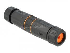 DELOCK Kábelcsatlakozó RJ45 aljzat - RJ45 aljzat Cat.6A vízálló DL86692 small