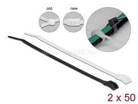 DELOCK Kábelkötegelő lapos fejrésszel hossza 110 mm szélessége 2,5 mm, 100 db. DL19464 small