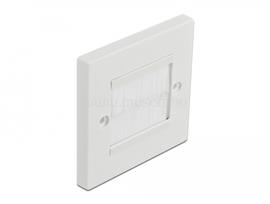 DELOCK Kábelrendező keret fehér fésűsávokkal 86 x 86 mm DL66495 small