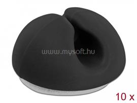 DELOCK Kábeltartó mini szett 10 darabos (fekete) DL18343 small