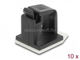 DELOCK Kábeltartó zárócsattal fekete 10 db DL60247 small