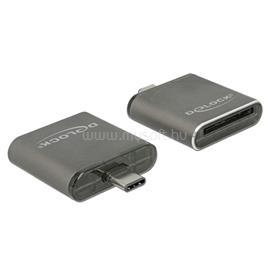 DELOCK Kártyaolvasó - 91498 (USB Type-C, SDHC/SDXC UHS-II/MMC, fekete) DL91498 small