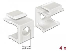 DELOCK Keystone fehér borító 8 mm-es lyukkal, 4 db. DL86400 small