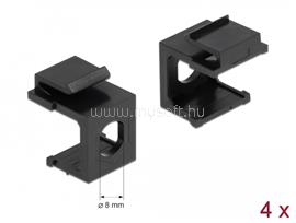 DELOCK Keystone fekete borító 8,0 mm-es lyukkal, 4 db. DL86810 small