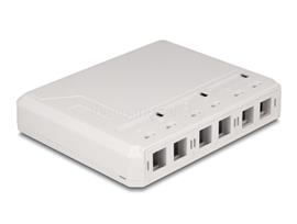 DELOCK Keystone felületre szerelt doboz 6 porttal fehér DL67052 small
