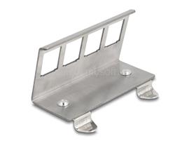 DELOCK Keystone fém rögzítőelem 4 porton DIN-sínhez DL88140 small
