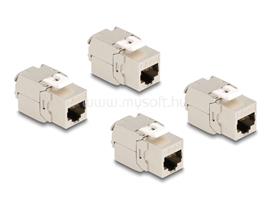 DELOCK Keystone modul, RJ45-aljzat Cat.6A STP 4 db.-os DL86050 small