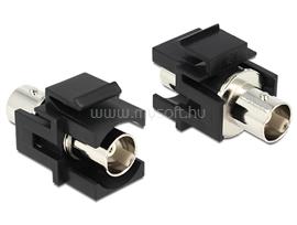 DELOCK Keystone modul BNC anya > BNC anya, fekete DL86351 small