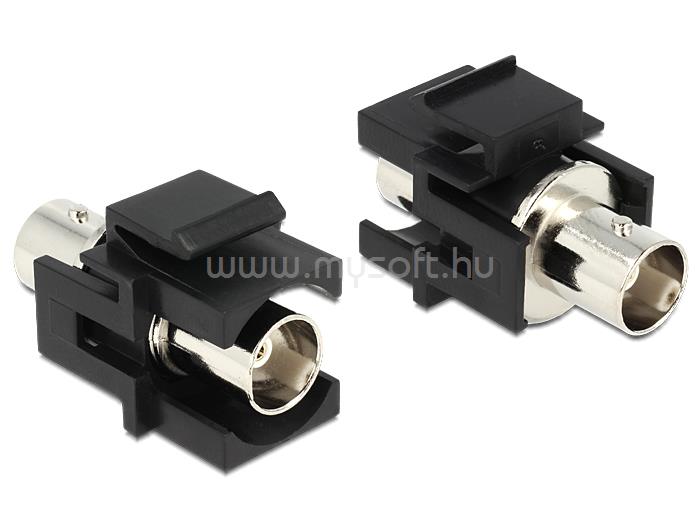 DELOCK Keystone modul BNC anya > BNC anya, fekete