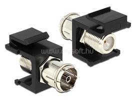 DELOCK Keystone modul IEC anya > F anya, fekete DL86352 small