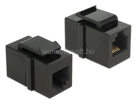 DELOCK Keystone modul RJ12 anya > RJ12 anya Cat.3 (fekete) DL86390 small