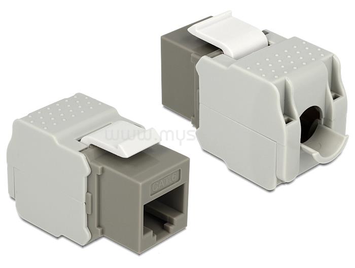 DELOCK Keystone modul RJ45 anya > LSA Cat.6 UTP szürke