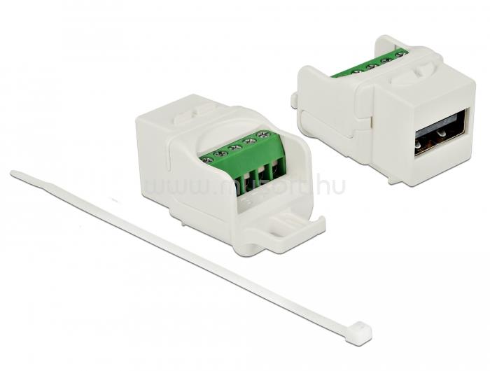 DELOCK Keystone modul USB 2.0 A anya sorkapocs modul, fehér