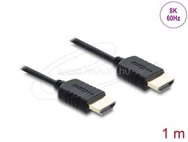 DELOCK Koaxiális High Speed HDMI kábel 8K 60 Hz 48 Gbps fonott borítással 1 m DL81681 small
