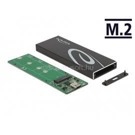 DELOCK Külső Ház M.2 SATA SSD USB Type-C female DL42003 small