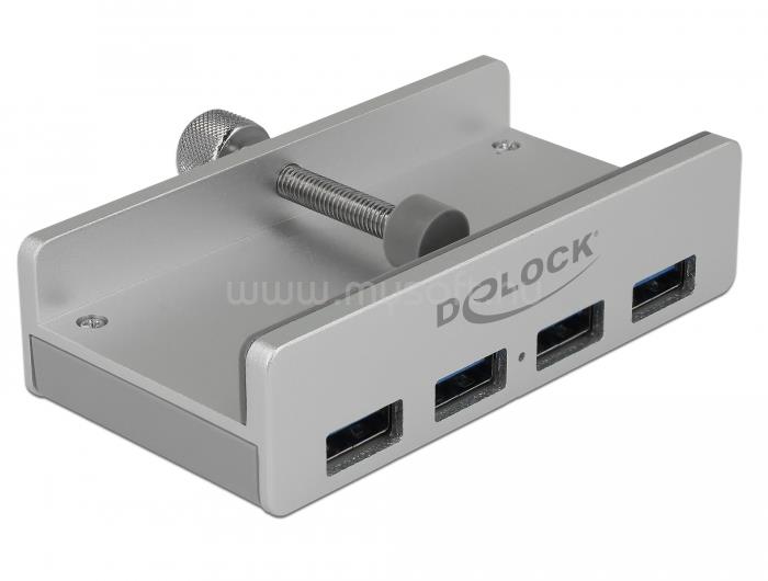 DELOCK Külső USB 3.0 hub 4 bemenettel záró csavarral