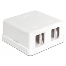DELOCK LAN 86207 Keystone 2 portos falra szerelhető doboz DL86207 small