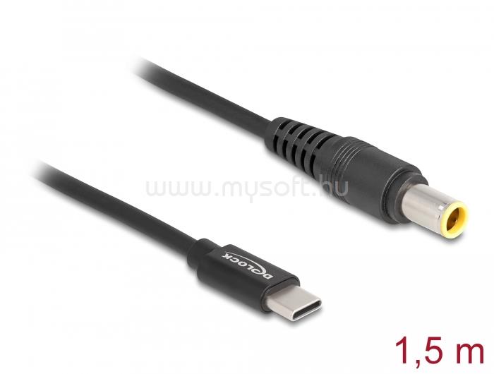 DELOCK Laptop töltőkábel USB Type-C  apa - IBM 7,9 x 5,5 mm apa