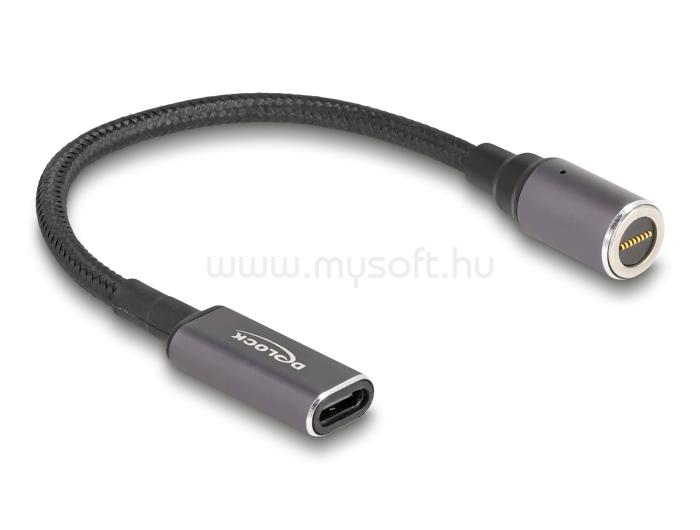 DELOCK Laptop töltőkábel USB Type-C anya - mágneses 8 tűs konnektor 15 cm