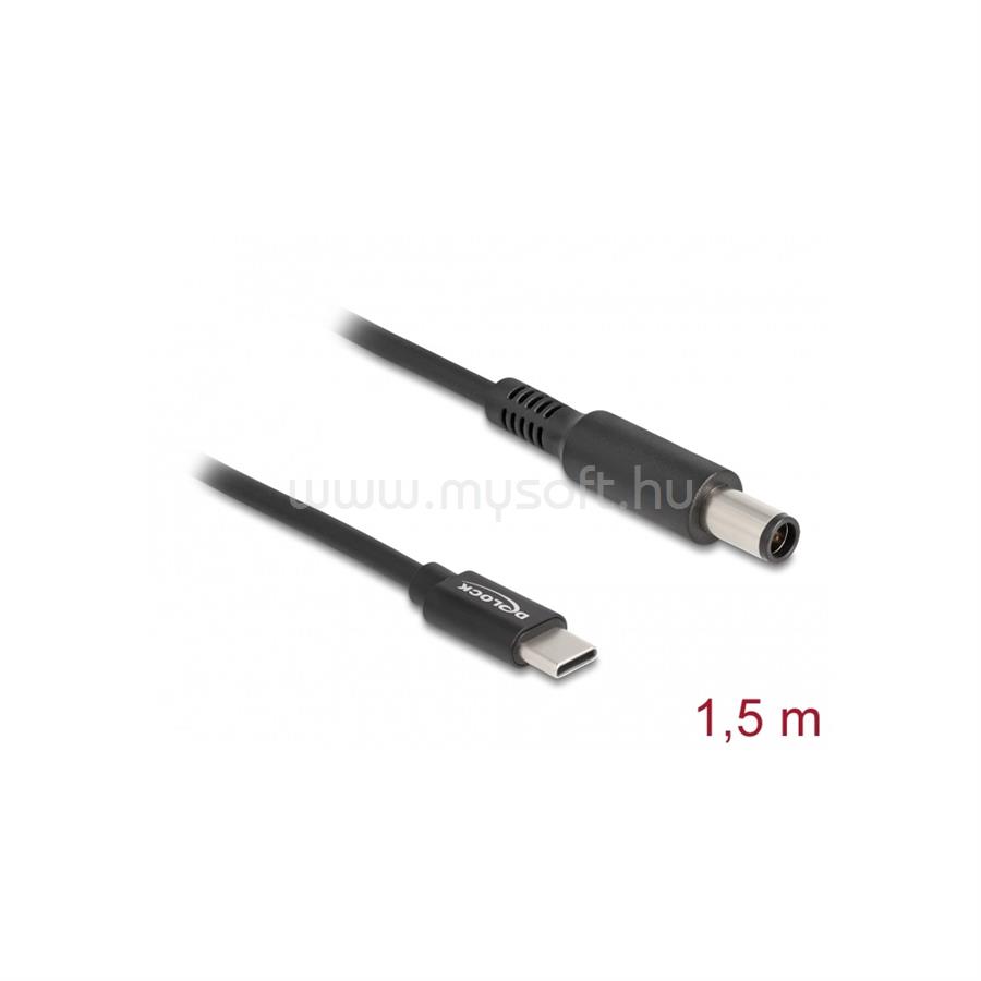 DELOCK Laptop töltőkábel USB Type-C apa - Dell 7,4 x 5,0 mm apa