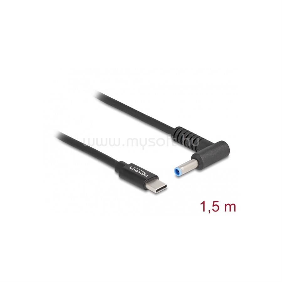DELOCK Laptop töltőkábel USB Type-C apa - HP 4,5 x 3,0 mm apa