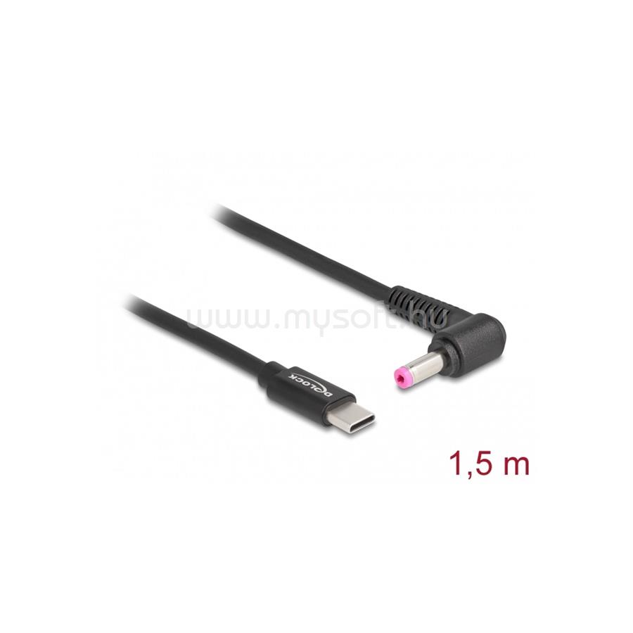 DELOCK Laptop töltőkábel USB Type-C apa - HP 4,8 x 1,7 mm apa