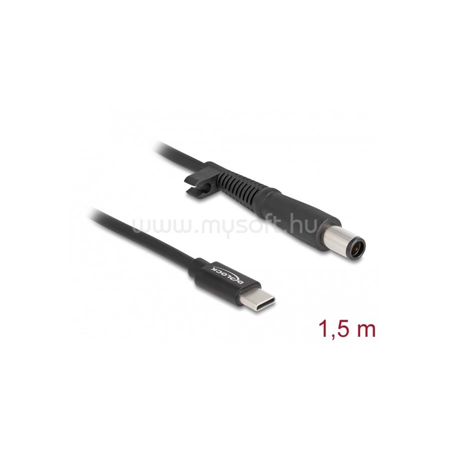 DELOCK Laptop töltőkábel USB Type-C apa - HP 7,4 x 5,0 mm apa