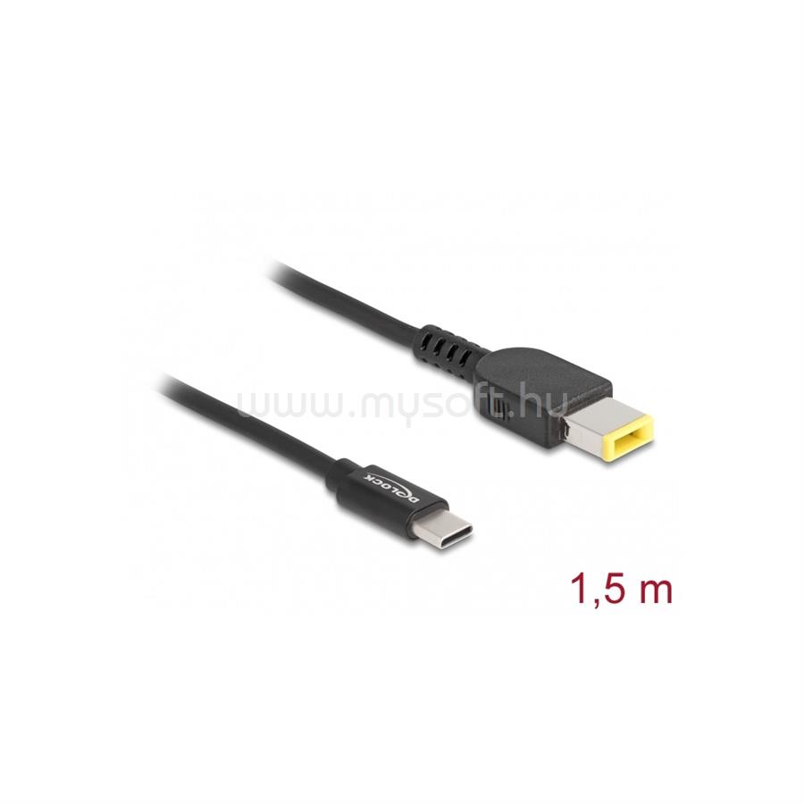 DELOCK Laptop töltőkábel USB Type-C apa - Lenovo 11,0 x 4,5 mm apa