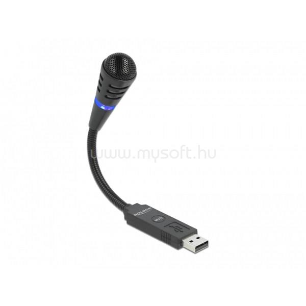 DELOCK Mikrofon USB gégecsöves, mute gomb