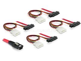 DELOCK mini SAS 36pin - 4x SAS 29pin (SFF 8087 > 4x SFF 8482 + táp) kábel, 100 cm DL83146 small