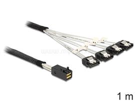 DELOCK Mini SAS HD x 4 SFF 8643 apa > 4 x SATA 7 Pin anya kábel, 1 m DL83393 small