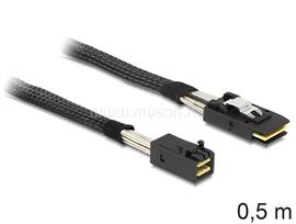 DELOCK Mini SAS HD x 4 SFF 8643 apa > Mini SAS x 4 36 Pin SFF 8087 apa kábel, 0,5 m DL83388 small