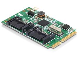 DELOCK MiniPCIe I/O PCIe full size 2 x SATA 6 Gb/s DL95233 small