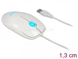 DELOCK Optika LED-es 3 gombos vezetékes egér (fehér) DL12537 small