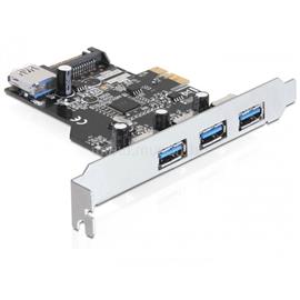 DELOCK PCI-E Bővítőkártya 3x külső + 1x belső USB 3.0 Type-A female port DL89301 small