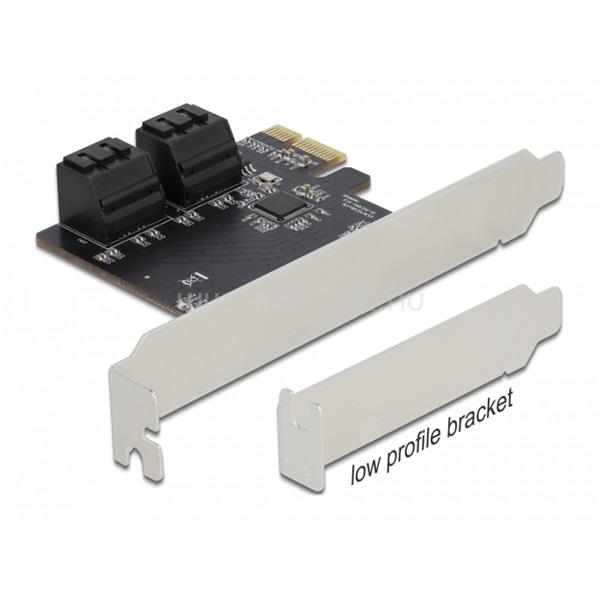 DELOCK PCI-E x1 Bővítőkártya 4x SATA 6GB/s port