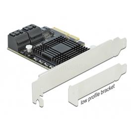 DELOCK PCI-E x4 Bővítőkártya 5x SATA 6GB/s port DL90498 small