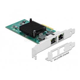 DELOCK PCI-E x4 Vezetékes hálózati Adapter, 2x Gigabit LAN i82576 DL89021 small