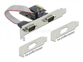 DELOCK PCI Express Kártya > 2 x RS-232 soros csatlakozó DL90001 small