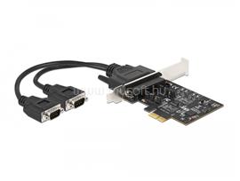 DELOCK PCI Express Kártya > 2 x RS-422/485 soros csatlakozó 15 kV ESD védelemmel DL90048 small