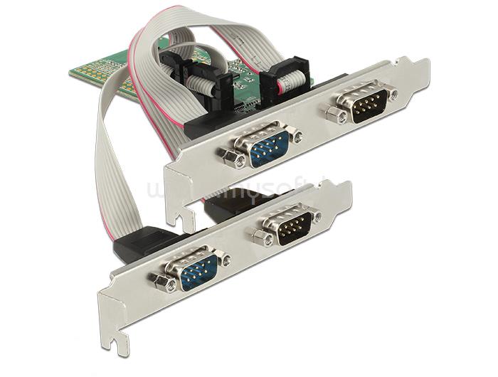 DELOCK PCI Express-kártya > 4 x Soros RS-232