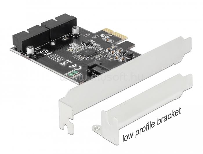 DELOCK PCI Express Kártya 2 x belső USB 3.0 tűfejes csatlakozóhoz