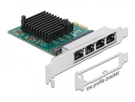 DELOCK PCI Express x1 Kártya - 4 x Gigabit LAN DL89025 small