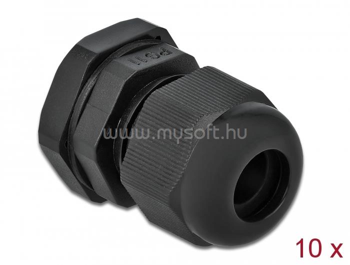 DELOCK PG11 tömszelence 10 db (fekete)