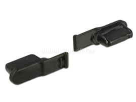DELOCK Porvédő Lightning csatlakozóhoz, 10 darab fekete DL64033 small