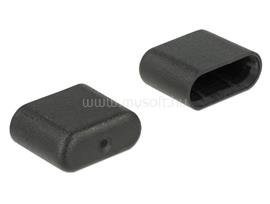 DELOCK Porvédő az USB Type-C  dugó, 10 darab, fekete DL64008 small