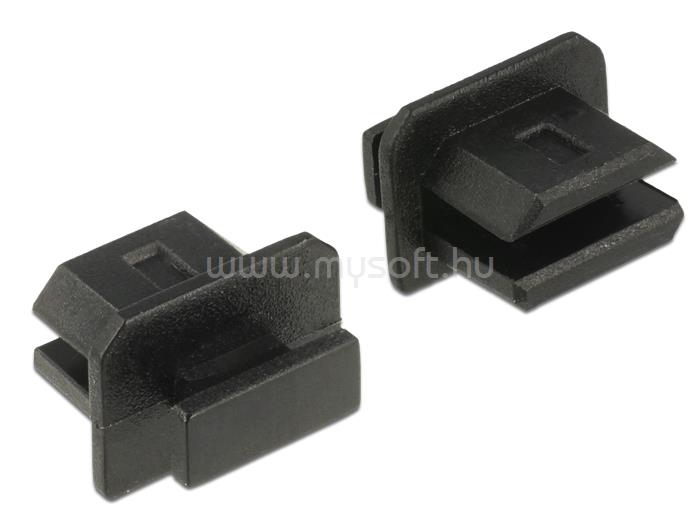 DELOCK Porvédő mini Displayport típusú kimenethez fogantyúval 10 db fekete